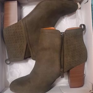 Olive green Booties